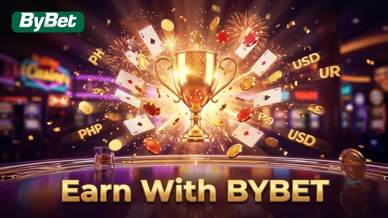 Earn up to 50% revenue share easily with the BYBET Affiliate Program.