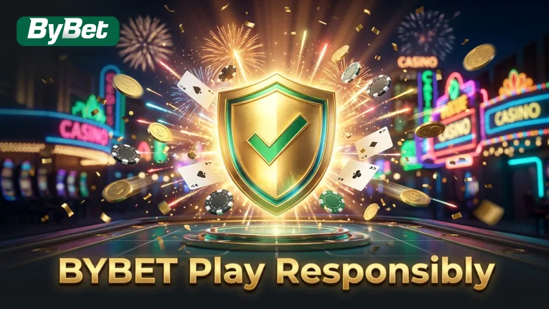 BYBET promotes responsible gaming with features to help players manage their activity and spending.