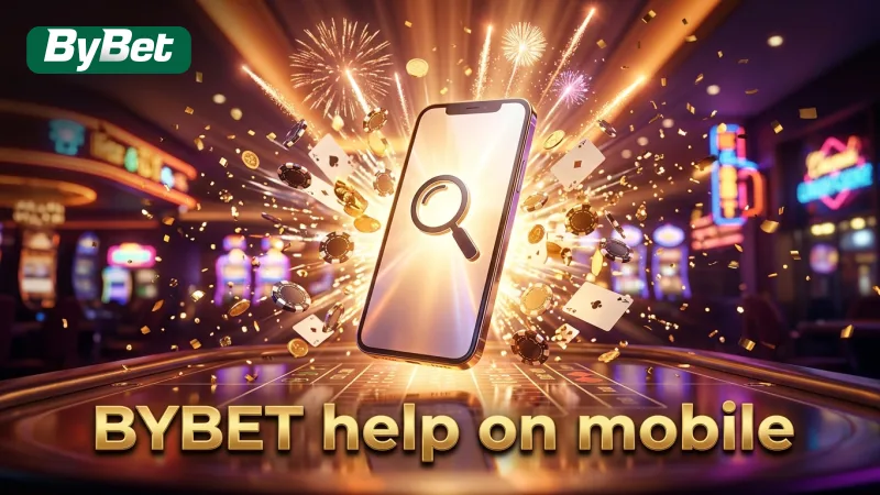 Access the BYBET Help Center seamlessly from your phone for instant assistance.