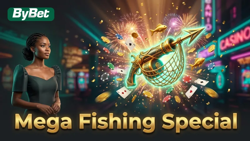Utilize special weapon functions for bigger Mega Fishing payouts.