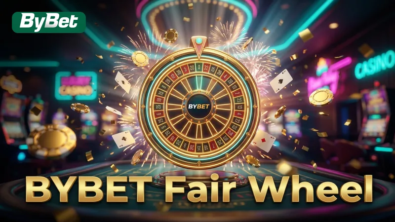 BYBET's Wheel of Fortune uses certified RNG for fair and transparent game outcomes.